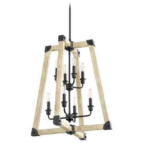 Quorum Lighting Alpine Noir & Driftwood Pendant by Quorum Lighting 6789-8-69