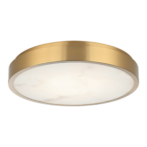 Matteo Lighting Marblestone Aged Gold Brass LED Flush Mount by Matteo Lighting X05915AG