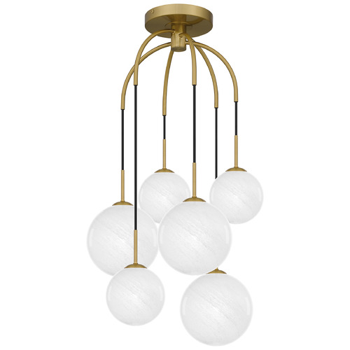 Quoizel Lighting Quoizel Lighting Quoizel Semi-Flush Mount Aged Brass Semi-Flushmount Light QSF6198AB