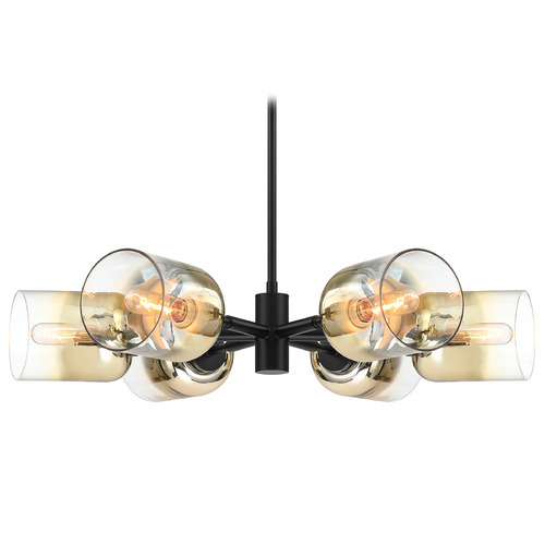 Designers Fountain Lighting Designers Fountain Gatsby Matte Black Chandelier D306M-6CH-MB
