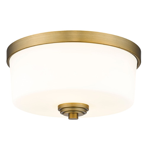 Z-Lite Arlington Heritage Brass Flush Mount by Z-Lite 220F2-HBR