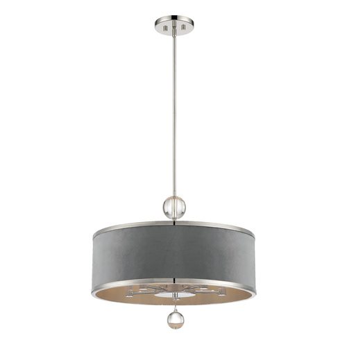 Metropolitan Lighting Luxour 5-Light Convertible Pendant in Polished Nickel by Metropolitan N7325-613