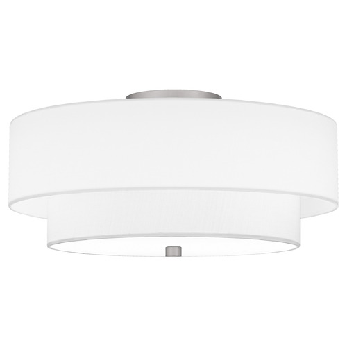 Quoizel Lighting Quoizel Lighting Prewett Brushed Nickel Semi-Flushmount Light QSF6177BN