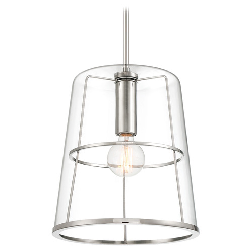 Designers Fountain Lighting Designers Fountain Alonzo Polished Nickel Pendant Light with Conical Shade D299M-14P-PN