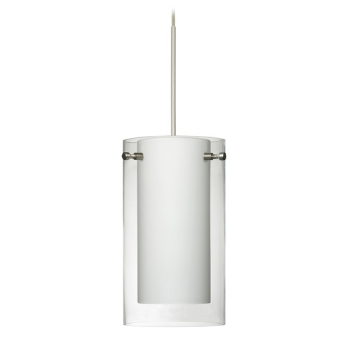 Besa Lighting Besa Lighting Pahu Satin Nickel LED Mini-Pendant Light 1XT-C44007-LED-SN
