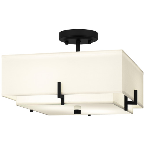 Quoizel Lighting Quoizel Lighting Quoizel Semi-Flush Mount Matte Black Semi-Flushmount Light QSF6178MBK