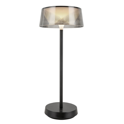 Kuzco Lighting Kuzco Lighting Tindra Black LED Table Lamp with Drum Shade TL62114-BK