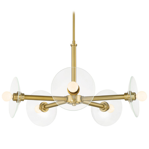 Designers Fountain Lighting Designers Fountain Litto Brushed Gold Chandelier D294C-5CH-BG