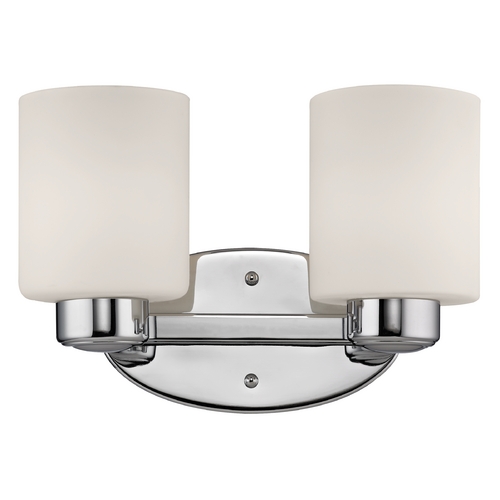 Dolan Designs Lighting Two-Light Bath Light Chrome 11.75-Inch Wide 3432-26