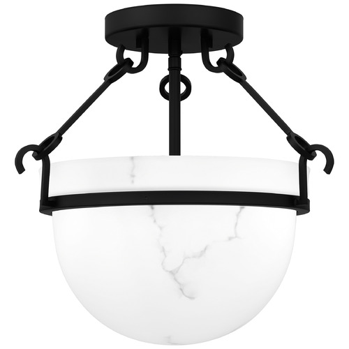 Quoizel Lighting Quoizel Lighting Quoizel Semi-Flush Mount Matte Black Semi-Flushmount Light QSF6185MBK