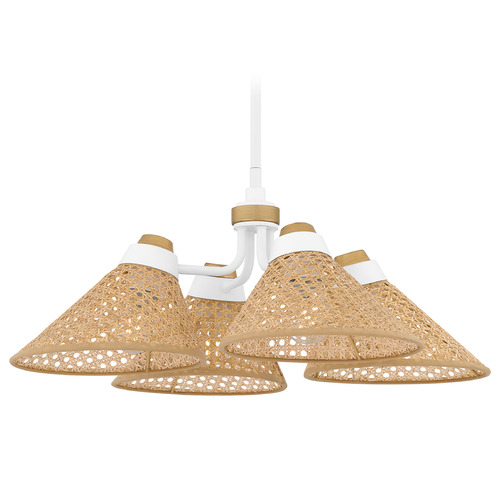 Quoizel Lighting Quoizel Lighting Graft Matte White Chandelier QP6218W