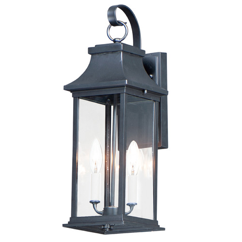 Maxim Lighting Maxim Lighting Vicksburg Black Outdoor Wall Light 30023CLBK