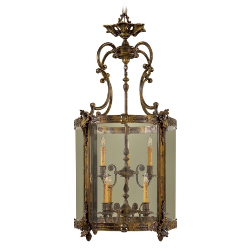 Metropolitan Lighting Pendant with Clear Glass in Antique Bronze Patina by Metropolitan Lighting N2342