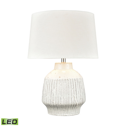 Elk Lighting Elk Lighting Rhoda White LED Table Lamp with Drum Shade H0019-7992-LED