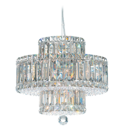 Schonbek Lighting Schonbek Worldwide Lighting Plaza Polished Stainless Steel Pendant Light 6671R