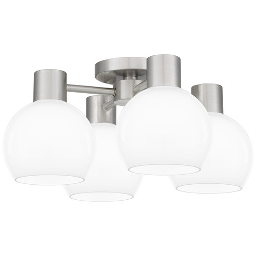 Quoizel Lighting Quoizel Lighting Quoizel Semi-Flush Mount Brushed Nickel Semi-Flushmount Light QSF6199BN