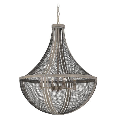 Quoizel Lighting Quoizel Lighting Hallie Distressed Grey Wood Pendant Light HLE2822DGW