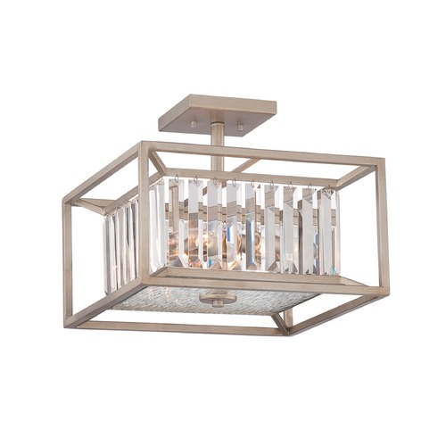 Designers Fountain Lighting Designers Fountain Linares Aged Platinum Semi-Flushmount Light 87411-AP