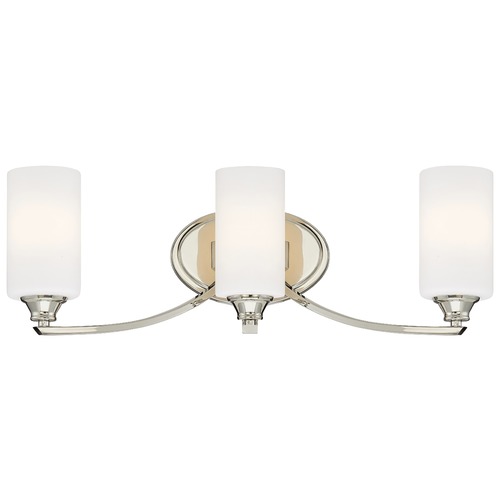 Minka Lavery Tilbury Polished Nickel Bathroom Light by Minka Lavery 3983-613