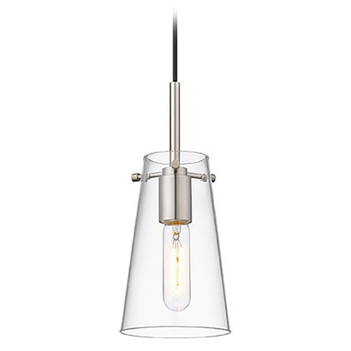 Z-Lite Z-Lite Kira Brushed Nickel Mini-Pendant Light with Conical Shade 7508MP-BN