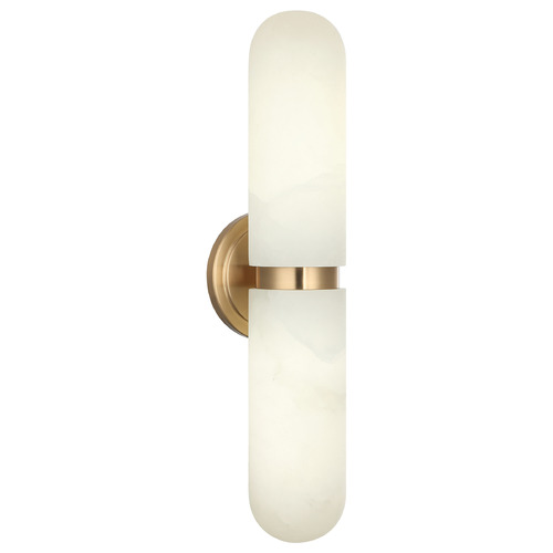 Matteo Lighting Matteo Lighting Capsula Aged Gold Brass LED Vertical Bathroom Light S01912AG