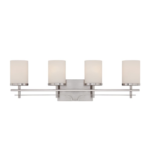 Savoy House Colton 28.50-Inch Satin Nickel Bathroom Light by Savoy House 8-338-4-SN