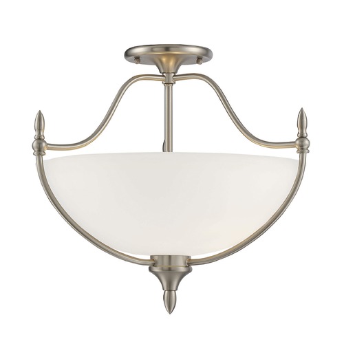 Savoy House Herndon Satin Nickel Semi-Flush Mount by Savoy House 6-1005-3-SN