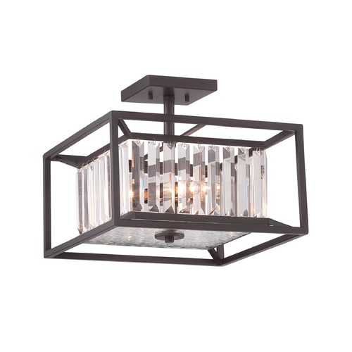 Designers Fountain Lighting Designers Fountain Linares Vintage Bronze Semi-Flushmount Light 87411-VB
