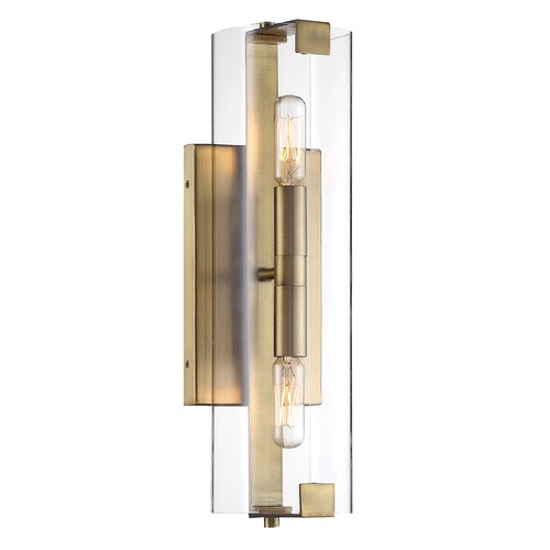 Savoy House Winfield Warm Brass Sconce by Savoy House 9-9771-2-322