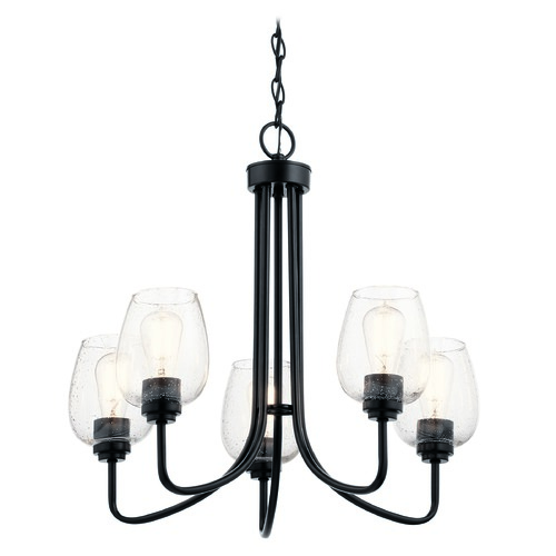 Kichler Lighting Valserrano 24.25-Inch Black Chandelier by Kichler Lighting 44377BKCS