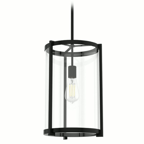 Hunter Fan Company Hunter Fan Company Astwood Matte Black Pendant Light with Cylindrical Shade 19123