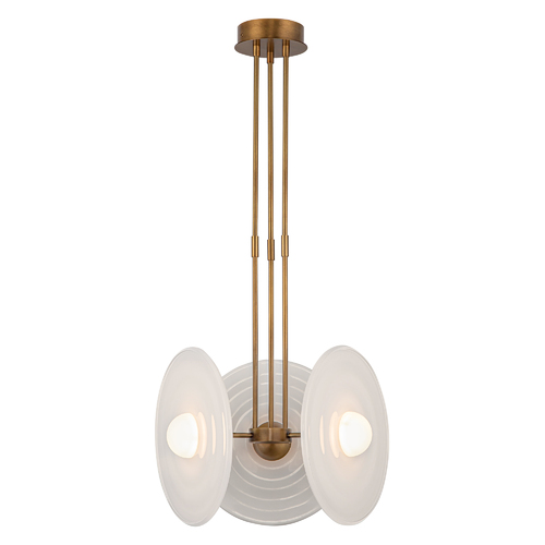 Alora Lighting Harbour 3-Light LED Pendant in Vintage Brass by Alora Lighting PD350318VBGO