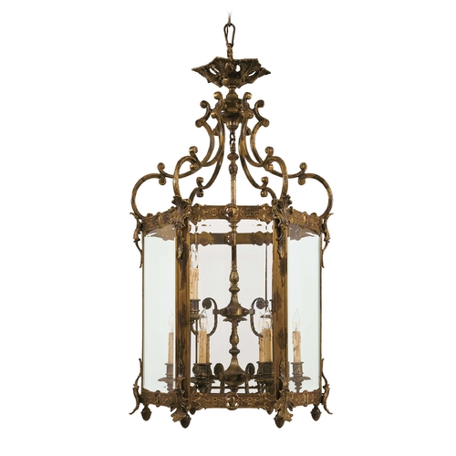 Metropolitan Lighting Pendant with Clear Glass in Antique Bronze Patina by Metropolitan Lighting N2345