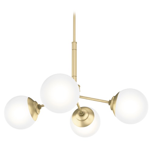Hunter Fan Company Hepburn Painted Modern Brass Chandelier by Hunter Fan Company 19016