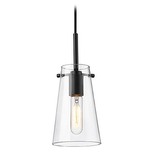 Z-Lite Z-Lite Kira Matte Black Mini-Pendant Light with Conical Shade 7508MP-MB