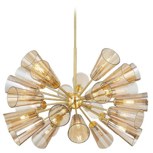 Hudson Valley Lighting Hudson Valley Lighting Hartwood Aged Brass LED Chandelier 2045-AGB