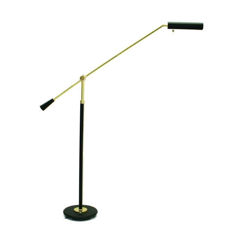House of Troy Lighting Grand Piano Counter Balance Floor Lamp in Black & Brass by House of Troy Lighting PFL-617
