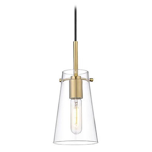 Z-Lite Z-Lite Kira Modern Gold Mini-Pendant Light with Conical Shade 7508MP-MGLD
