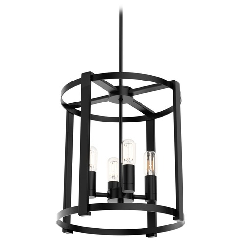 Hunter Fan Company Astwood Matte Black Chandelier by Hunter Fan Company 19003