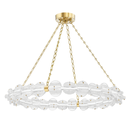 Hudson Valley Lighting Lindley 38-Inch LED Pendant in Aged Brass by Hudson Valley Lighting 1938-AGB