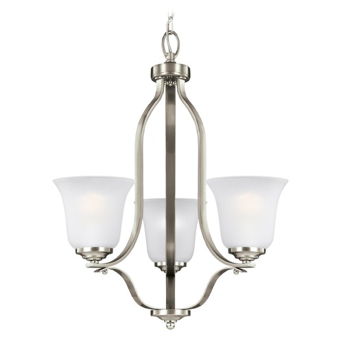 Generation Lighting Emmons Brushed Nickel Chandelier by Generation Lighting 3139003-962