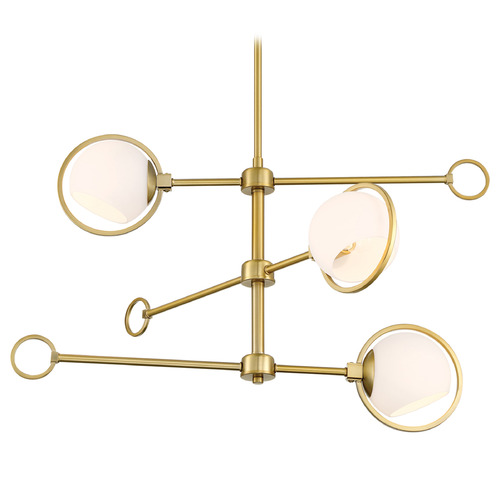 Designers Fountain Lighting Designers Fountain Teatro Brushed Gold Chandelier D296C-3CH-BG
