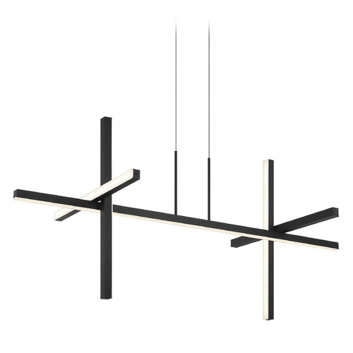 Matteo Lighting Matteo Lighting Crosley Matte Black LED Island Light C38944MB
