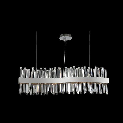 Allegri Lighting Glacier 42-Inch LED Linear Light in Polished Chrome by Allegri Crystal 030250-010