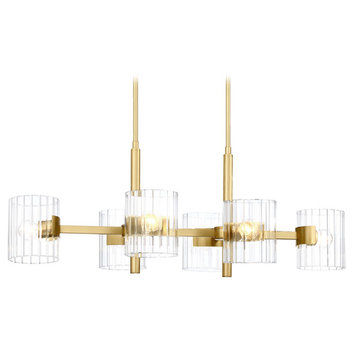Designers Fountain Lighting Designers Fountain Aries Brushed Gold Island Light D284C-IS-BG