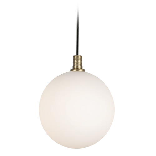 Kuzco Lighting Kuzco Lighting Bolla Brushed Gold LED Mini-Pendant Light with Globe Shade PD3106-BG/OP
