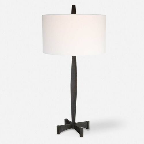 Uttermost Lighting Counteract Table Lamp in Aged Black by Uttermost Lighting 30157-1
