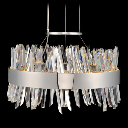 Allegri Lighting Allegri Crystal Glacier Chrome LED Pendant Light 030253-010