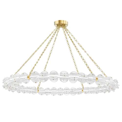 Hudson Valley Lighting Lindley 55-Inch LED Pendant in Aged Brass by Hudson Valley Lighting 1955-AGB