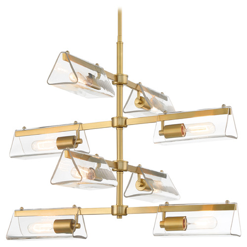 Designers Fountain Lighting Designers Fountain Latitude Brushed Gold Chandelier D279M-8CH-BG